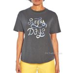 Wildfox Women's 100% Cotton Relaxed Fit Super Soft Charcoal "Sunny Days" Tee, M Photo 1