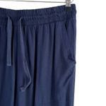 Splendid Pull-on Knit Jogger in Navy Blue High Rise Drawstring Waist, Small Photo 3
