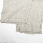 Quince 100% European Linen Pants Flax Oatmeal Beige Straight Wide Leg Relaxed Photo 9
