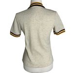 Buttons Vintage 70s Layered Look Cardigan Pant Set S Beige Knit Elastic Waist Photo 4