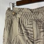 White House | Black Market WHBM Brown Palm Print 5 Inch Short 6 Photo 4
