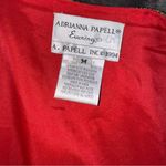 Adrianna Papell Vintage Evening Beaded Red Formal Long Sleeve Cardigan Medium Photo 7