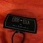 Edith Ella XL Orange Button Down Shirt Women’s Long Sleeve Photo 2