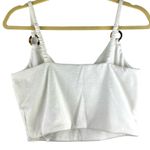 MINKPINK  Cream Tortoise Shell Cropped Cami Large Boho Photo 8