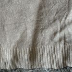 Chico's  100% Linen Plunging V-Neck Tunic Sweater Ivory/Beige Heather Size 1 Photo 3