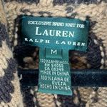 Lauren Ralph Lauren Leopard Print Lambswool Cardigan Sweater Button Front Sz Med Tan Photo 7