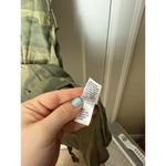 SO  Women's Army Green Camo Collared Mini Tie Belt Shirt Dress Size Small Photo 4