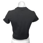 Aritzia  Sunday Best Black Knit Short Sleeve Pullover Crop Tee T-Shirt Top Sz XS Photo 1