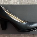 Ecco Sculptured 75 Black Leather Pump Heels, Size EU 41 | US 10-10.5 New in Box Photo 5