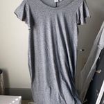 Gap NWT flutter sleeve t shirt dress gray szM Photo 0