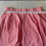SO Adorable coral & white striped ‎ skater skirt. EUC Photo 2