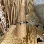 Sterling Silver Black Cz Sideways Cross Ring Silver Photo 1