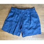 La Perla Blue Linen Elastic Waist Shorts FR 36/ US 4 Photo 1