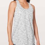 Lululemon Essential Tank Space Dye Black White Size 6 Photo 0