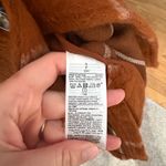 Old Navy Relaxed Plaid Soft-Brushed Overcoat in Burnt Orange Size Small. Photo 5