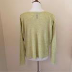 Eileen Fisher Organic Linen Delave Round Neck Top in Canary Photo 8