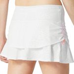 Lucky in Love Women's Size L White Tonal Animal Print Instinct Wild Tennis Skort Size L Photo 1