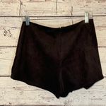 Heartbeeps Asymmetrical Hem Skort Faux Suede Black-Medium Photo 1