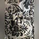 Tote Bag Silver and Black Venetian Damask Style Brocade Carryall Photo 3