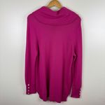 Ralph Lauren Lauren‎  Womens Cowl Neck Sweater Sz XL Pink Knit Classic Preppy Photo 3