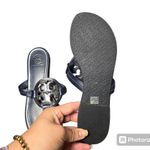 Tory Burch  Miller Perfect Navy/ Silver Sandals Size: 6 Photo 4