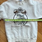 Jerzees vintage Wolf Graphic Sweatshirt Ely Mn conservation medium made in USA Photo 4