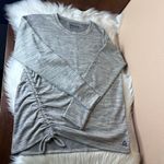 Reebok  Women's Grey/ Black Side Cinch Crewneck Sweatshirt Size Medium Photo 10