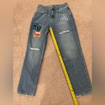 No Boundaries  Y2k Patch Distressed Denim Mom Jeans Photo 6