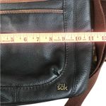 The Sak Venture Pebble Leather Crossbody Messenger Bag Black/Brown Boho Travel Photo 6