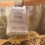 Sophie B. Snake Print Lace Accent Cami Tank SzL Tan Size L Photo 3