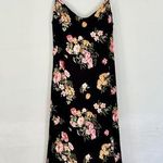 Reformation Black Floral Midi Watson Slip Dress 2 Carmelina Photo 0