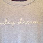 Laura Ashley  Lavender Night Sleep Shirt Womens L Day Dream Embroidered Warm Photo 1