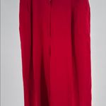 Chaus Red Women's 100% silk pants office 10 holiday professional party casual Photo 6