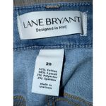 Lane Bryant Women's SZ 20  Jeans Bottom Leg Detail Pockets Light Wash Light Blue Photo 2
