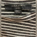All Saints Ashley Ombre Asymmetrical Striped Knot Tee Size S Photo 3