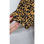 WAYF  Leopard Print Puff sleeve Bodysuit, size S, $20, B53 Photo 1