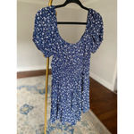 Altar'd State Altar’d State Romper Smocked Ditsy Floral Puff Sleeve Cottagecore Summer Spring Photo 2