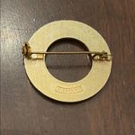 Elegant Gold silver Circular Brooch West Germany Photo 1