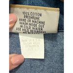 Vintage Monique Fashions Embroidered Denim Popover Top Size L Floral Teacher USA Blue Size L Photo 5