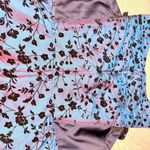 Sleeveless color changing corset top shirt with bows and string bustier shirt Blue Size XL Photo 2