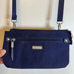Baggallini  Securtex Anti-theft Navy RFID Crossbody Bag Detachable Strap #2210 Photo 0