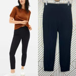 Everlane  The Side-Zip Stretch Cotton Pants in Black Ankle Crop Size US‎ 0 Photo 1