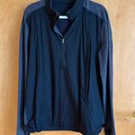 Lululemon Athletica Womens Quarter Zip Pullover Black Heather Gray XL Photo 0