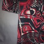 Rebecca Malone  M Abstract Red Black Design Top Photo 1