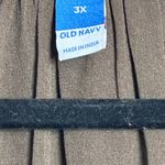 Old Navy Brown Baby Doll Knee Length Dress Size 3XL Sparkle Holiday Flowy Preppy Photo 3