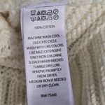 Rachel Ashwell  Cream Winter White Cable Knit Coastal Chunky Sweater M Cotton Photo 8