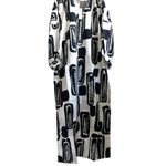 FRANCES VALENTINE Rosa Caftan Flintstone Oyster Black Size XL Photo 1
