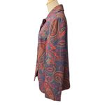 Vintage BFA Classics Button Down Blazer Jacket Blue Red Paisley Tapestry Size M Size M Photo 2