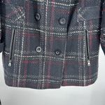 Valerie Stevens  Dark Plaid Pea Coat wool blend 3X plus size winter preppy fall Photo 7