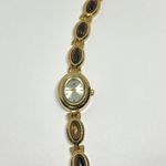 Vintage Style New Gold Plates Brown Stone Tiger Eye Stone Luxury Watch Photo 3